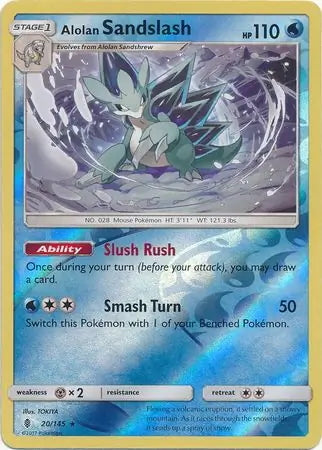 Guardians Rising Alolan Sandslash #20/145 reverse holo